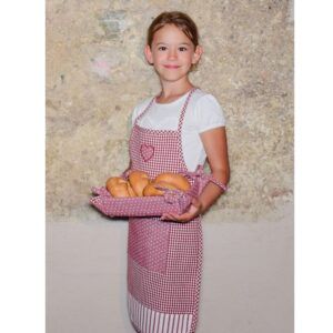 matches21 - Webshop Latzschuerzen Kinder Schuerzen Landhaus LINA Herz und Tasche 60x40 1 Stk 2 Farben 118246 2 1 4