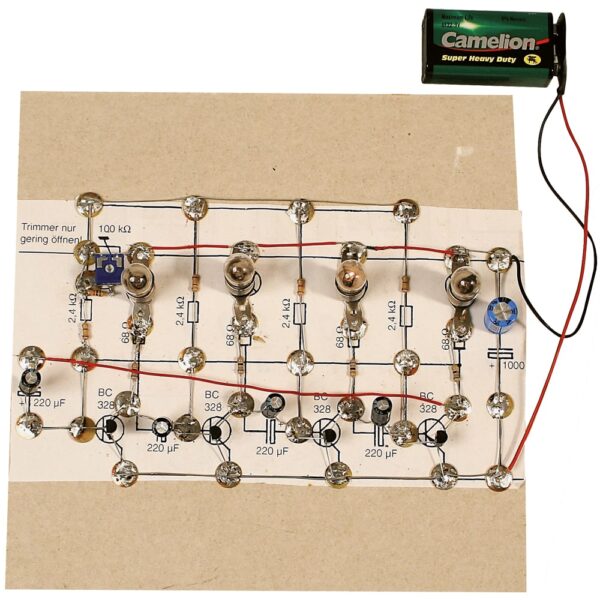 matches21 - Webshop Lauflicht steuerbar Bausatz ohne Platine f Kinder Werkset Bastelset ab 12 J 105472 1 1 3