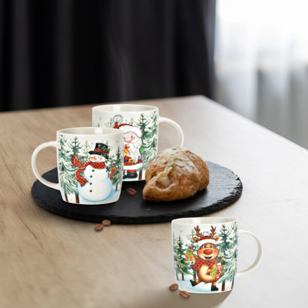 matches21 - Webshop Lustige Tassen Sets Weihnachtsmann Schneemann Rentier Weihnachtstasse 126864 3 1 32