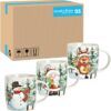 matches21 - Webshop Lustige Tassen Sets Weihnachtsmann Schneemann Rentier Weihnachtstasse 126864 8 1 51