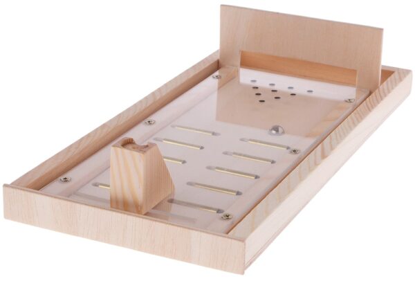 matches21 - Webshop Mini Pocket Kegelbahn Bausatz f Kinder Werkset Bastelset ab 12 Jahren 102893 1 1