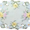 matches21 - Webshop Mitteldecke Tischdecke Blumen und Blaetter Stickerei Tischwaesche oval 30x45 cm 121109 1 3