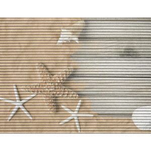 matches21 - Webshop Motivmatte NOVA SKY Badmatte STRAND waschbar Polyester braun 1 Stk 48x80 cm 123054 1 30