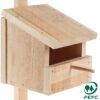 matches21 - Webshop Nisthoehle Nistkasten Halbhoehle Massiv Holz Bausa 1 5