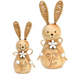 matches21 - Webshop Osterhasen Set Osterdeko aus Holz Fruehlingsdeko Ostern 126983 1 1 3