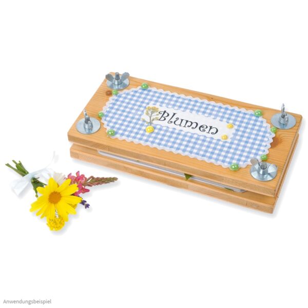 matches21 - Webshop Pflanzenpresse Blumenpresse Holz Bausatz Kinder Werkset Bastelset ab 10 Jahren 100924 2 1 1