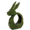 matches21 - Webshop Pflanzfigur Hase Pflanzgefaess uebertopf Ostern Natur Heu foliert gruen 1 Stk 25x10 cm 123670 1 5