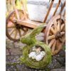 matches21 - Webshop Pflanzfigur Hase Pflanzgefaess uebertopf Ostern Natur Heu foliert gruen 1 Stk 25x10 cm 123670 2 1 7