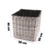 matches21 - Webshop Pflanzkuebel Kubu Rattan Blumentoepfe in vielen Formen und Groessen 127564 9 1 223