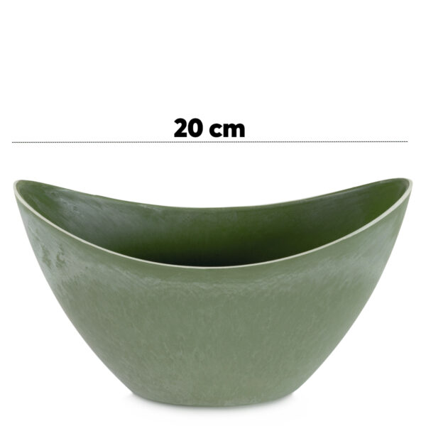 matches21 - Webshop Pflanzschale Blumenschale oval Jardiniere gruen 2 Groessen 127556 1 1 20