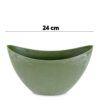 matches21 - Webshop Pflanzschale Blumenschale oval Jardiniere gruen 2 Groessen 127556 3 1 31