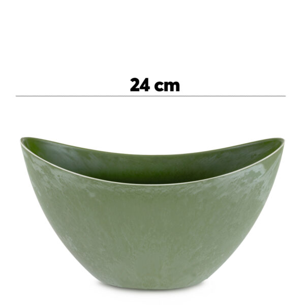 matches21 - Webshop Pflanzschale Blumenschale oval Jardiniere gruen 2 Groessen 127556 3 1 22