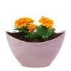 matches21 - Webshop Pflanzschale Blumenschale oval Jardiniere rosa in 2 Groessen 127555 1 28