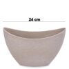 matches21 - Webshop Pflanzschale Blumenschale oval Jardiniere sand beige 2 Groessen 127557 3 1 31