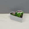 matches21 - Webshop Pflanzschale Herz als Blumenschale Grabschmuck hell grau in 2 Groessen 123659 6 1 44