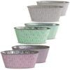 matches21 - Webshop Pflanzschalen Pflanztoepfe Praegemuster oval Metall 2er 33x17x12 cm in 3 Farben 123641 8 1 25