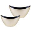 matches21 - Webshop Pflanzschalen oval in beige Schalen aus Kunststoff in 2 Groessen 126599 1 31