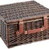 matches21 - Webshop Picknickkorb 2 Personen Weidenkorb braun beige 12 tlg inkl Mehrweg Geschirr 116419 1 1 9