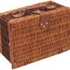 matches21 - Webshop Picknickkorb 2 Personen Weidenkorb rot weiss 11 tlg Kofferform inkl Geschirr 116425 1 1 9