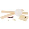 matches21 - Webshop Rainbow Leuchtkugel Holzsockel 8x8x10 cm Kinder Bausatz Werkset Bastelset ab 10 J 105464 2 1 6