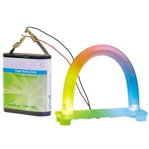 matches21 - Webshop Regenbogen Deko Licht U Leuchte bunt 11 cm Kinder Bausatz Werkset Bastelset ab 10 J 105465 2 1 1