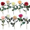 matches21 - Webshop Rosen Madame Kunstblumen Stielrosen Kunstpflanzen Bluete 37 cm 1 Stk 10 Farben 120544 1 34