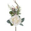 matches21 - Webshop Rosenbouquet beschneit Kunstblumen Dekozweige Dekoblumen 10x15 cm 2 Farben 125319 2 1 12