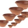 matches21 - Webshop Runde Pflanzschalen mit Bodenloechern gegen Staunaesse terracotta 1 Stk 9 Groessen 120864 1 31