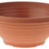 matches21 - Webshop Runde Pflanzschalen mit Bodenloechern gegen Staunaesse terracotta 1 Stk 9 Groessen 120864 9 1 40