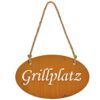 matches21 - Webshop Schilder Metall Rostoptik Gartendeko Haengeschilder 30x18 cm 1 Stk 3 Motive 121362 1 1 14