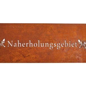 matches21 - Webshop Schilder Metall Rostoptik haengen stellen Gartendeko 1 Stk 40x15 cm 4 Motive 123706 2 1 18