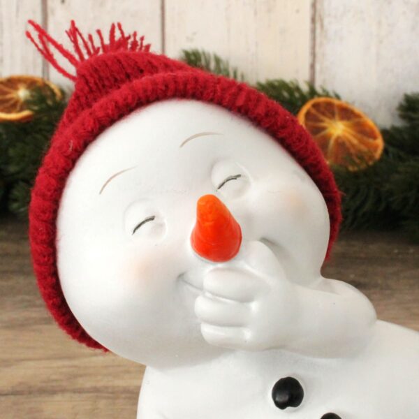 matches21 - Webshop Schneemann Deko Figuren Strickmuetze Weihnachtsdeko Poly 4er Set sort 9x11x8 cm 116853 2 1 3