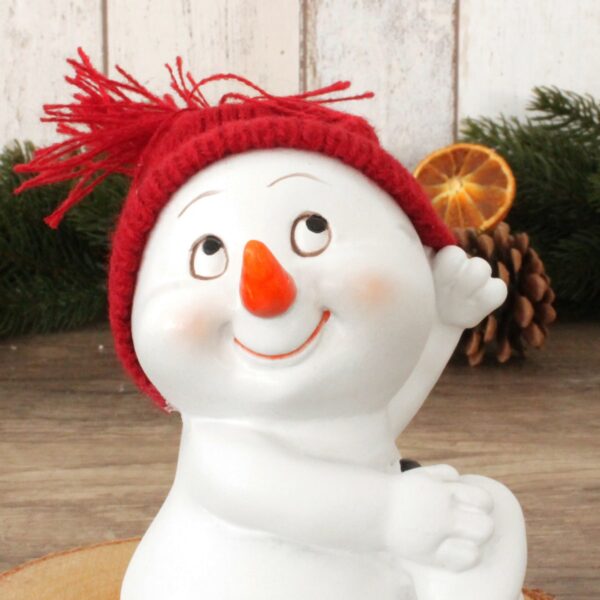 matches21 - Webshop Schneemann Deko Figuren Strickmuetze Weihnachtsdeko Poly 4er Set sort 9x11x8 cm 116853 3 1 4