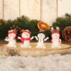 matches21 - Webshop Schneemann Deko Figuren Tiermotiv Muetzen Winterdeko 4er Set Kunststoff 4x3x6 cm 112958 3 1 8