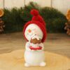 matches21 - Webshop Schneemann Deko Figuren Winterdeko Weihnachten rote Muetzen 4er Set 7 cm 112962 3 1 12