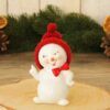 matches21 - Webshop Schneemann Deko Figuren Winterdeko Weihnachten rote Muetzen 4er Set 7 cm 112962 5 1 14