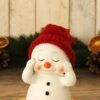 matches21 - Webshop Schneemann Deko Figuren mit Strickmuetze Weihnachtsdeko Poly 4er Set 6x11 cm 116855 2 1 9