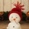 matches21 - Webshop Schneemann Deko Figuren mit Strickmuetze Weihnachtsdeko Poly 4er Set 6x11 cm 116855 5 1 12