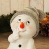 matches21 - Webshop Schneemann Deko Figuren mit Strickmuetzen grau Kunststoff 4er Set sort 8x11 cm 116859 2 1 9