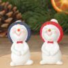 matches21 - Webshop Schneemann Winter Deko Figuren rot blaue Muetzen 8er Set Kunststoff je 5 cm 112960 2 1 9