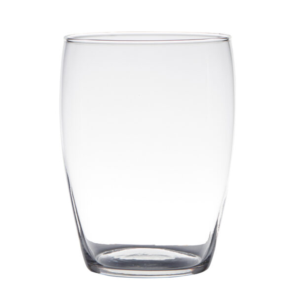 matches21 - Webshop Schoene Vase aus Glas runde Glasvase Wohnzimmer Deko transparent 14x20 cm 126509 1 1