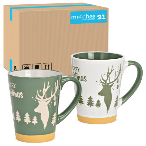 matches21 - Webshop Schoene Weihnachtstassen Sets MERRY CHRISTMAS Hirsch Tassen 126873 1 9