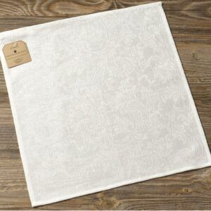 matches21 - Webshop Serviette Stoffserviette Textil MILA einfarbig weiss 39x39 cm Landhaus Leinen 1 Stk 124263 1 3