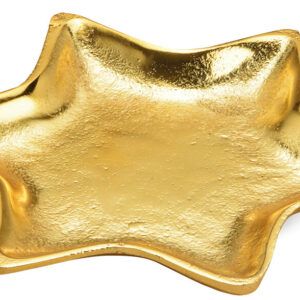 matches21 - Webshop Sterne Teller Dekoteller sternfoermig Weihnachten gold Metall 1 Stk in 2 Groessen 123926 1 1 14