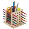 matches21 - Webshop Stiftehalter Bausatz Holz Holzbausatz Werkset Bastelset fuer Kinder ab 11 Jahren 113170 2 1 6