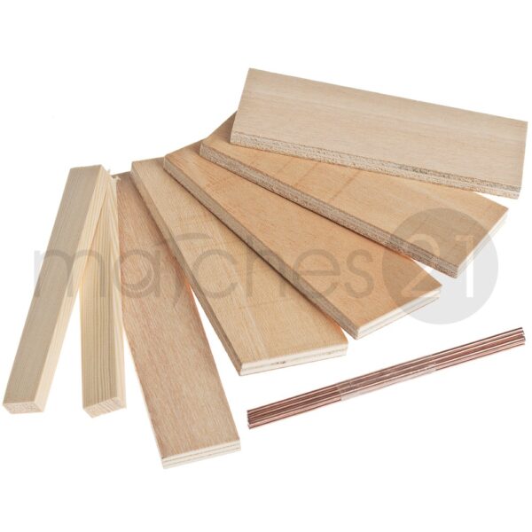 matches21 - Webshop Stoevchen 125x15x8 cm Holz Kinder Bausatz Werkset 1 1 3