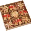 matches21 - Webshop Strohsterne und Strohengel Weihnachtsdeko Christbaumschmuck Stroh 28er Set je 6 cm 122648 1 1 4