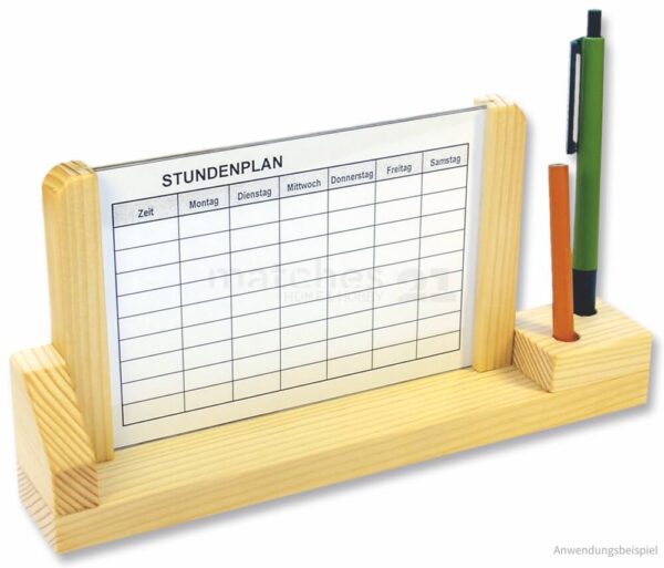 matches21 - Webshop Stundenplan und Fotorahmen 2in1 Holz Bausatz Kinder Werkset Bastelset ab 10 Jahren 100925 1 2