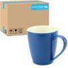 matches21 - Webshop Tasse Kaffeebecher Unifarben einfarbig blau Porzel 2 4