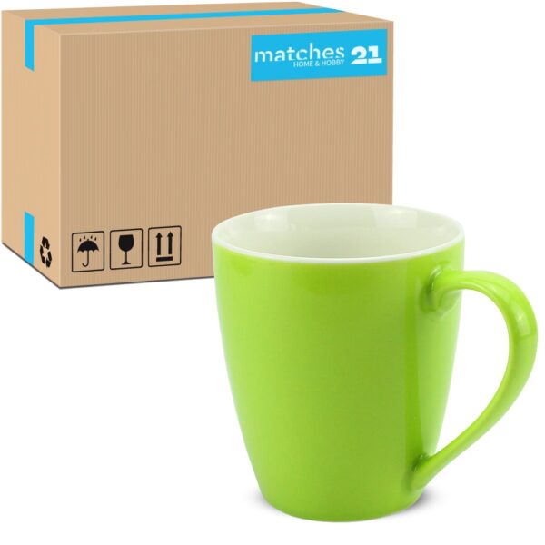 matches21 - Webshop Tasse Kaffeebecher Unifarben einfarbig kiwi gruen 1 1 1